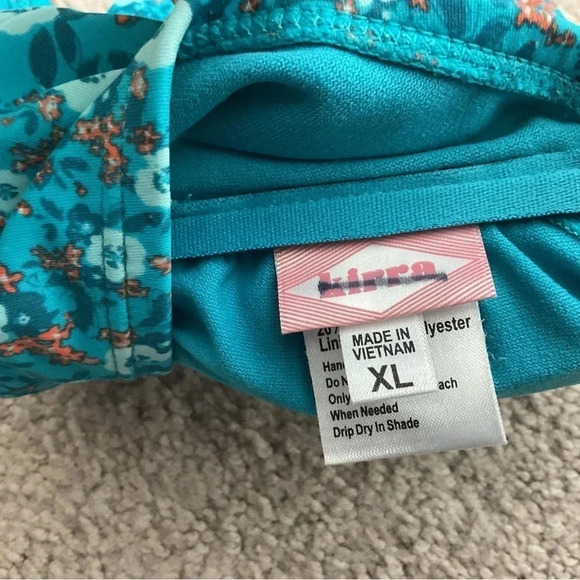 Kirra Floral Bandeau Bikini Top Size XL - Picture 4 of 5
